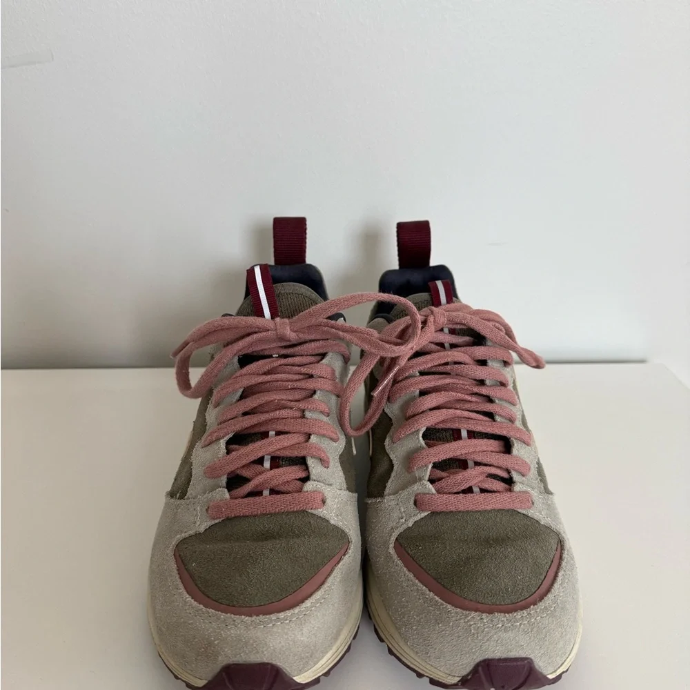 Veja Women's Sneakers in Olive, Beige & Mauve - Picture 2 of 7